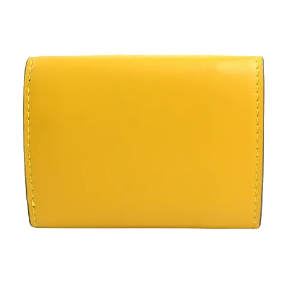 Fendi Vintage Pre-owned Leather wallets Yellow Dames