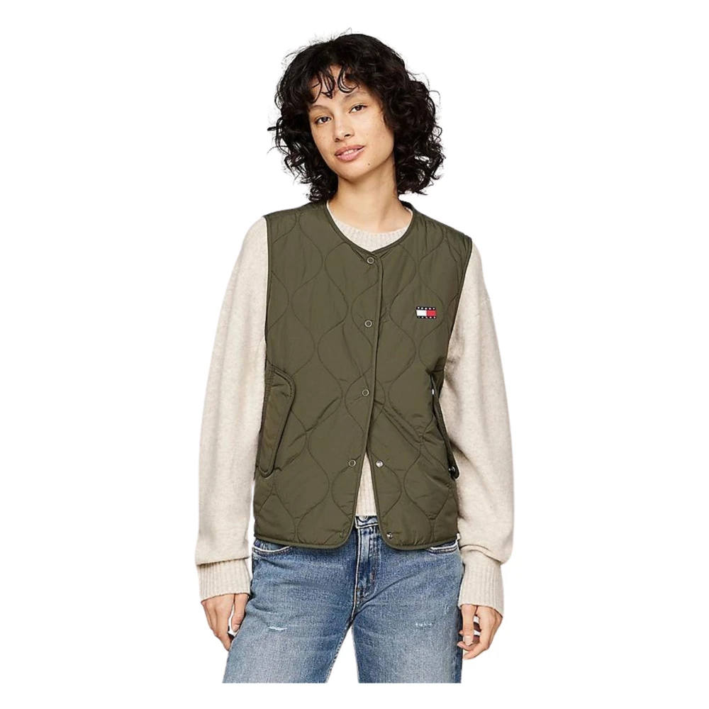 Tommy Hilfiger Groene Jassen voor Mannen Green Dames