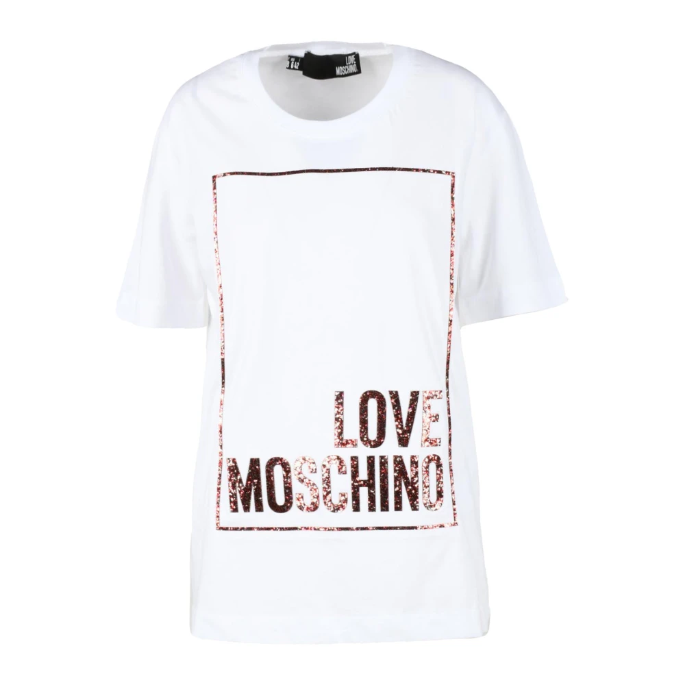 Love Moschino Tshirt White, Dam