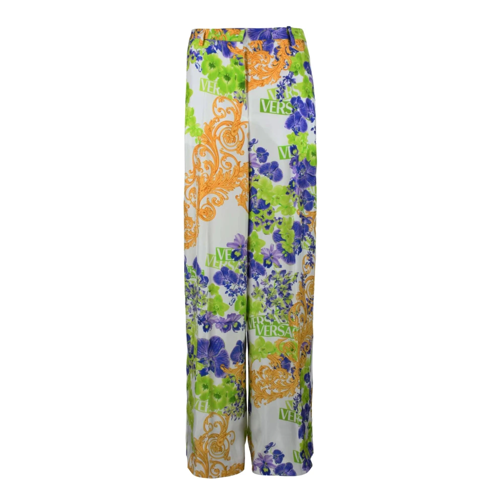 Versace Viscose Collectie Broek Multicolor Dames