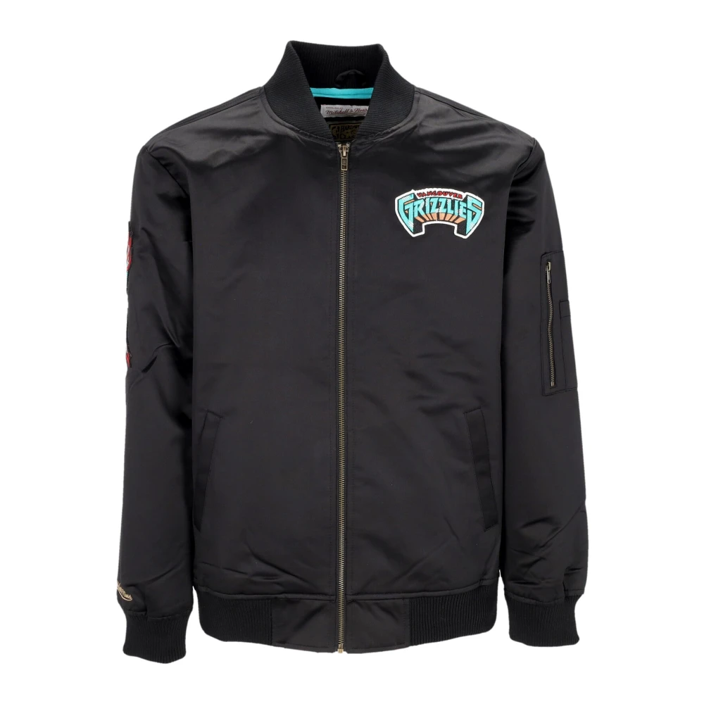 Mitchell & Ness NBA Lichtgewicht Satijnen Bomberjack Black Heren