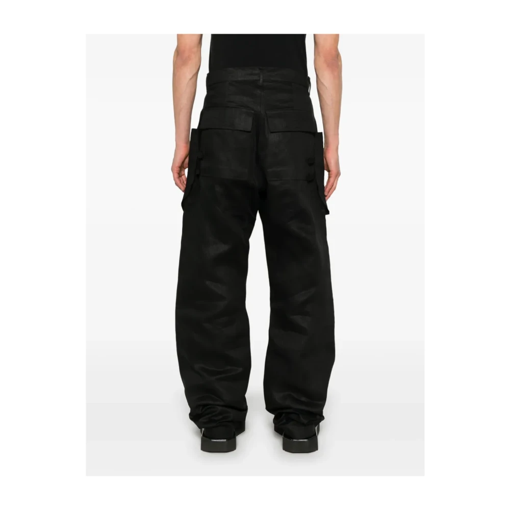 Rick Owens Wijde Broeken Black Heren