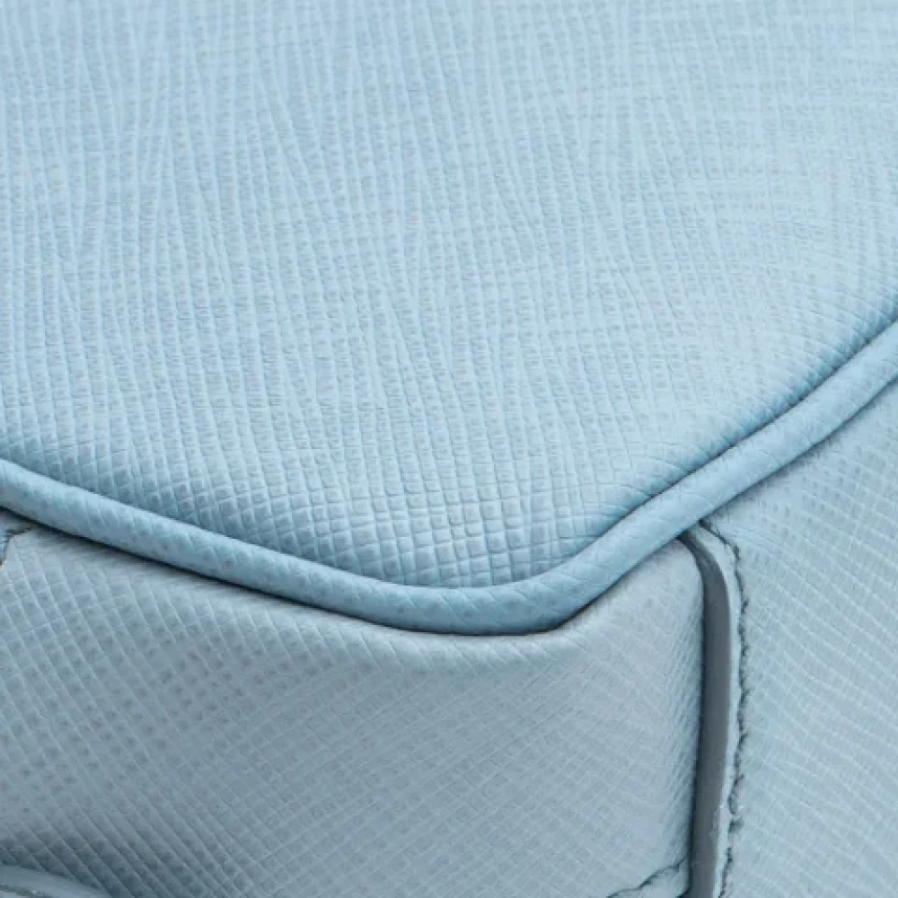 Prada Vintage Pre-owned Leather prada-bags Blue Dames