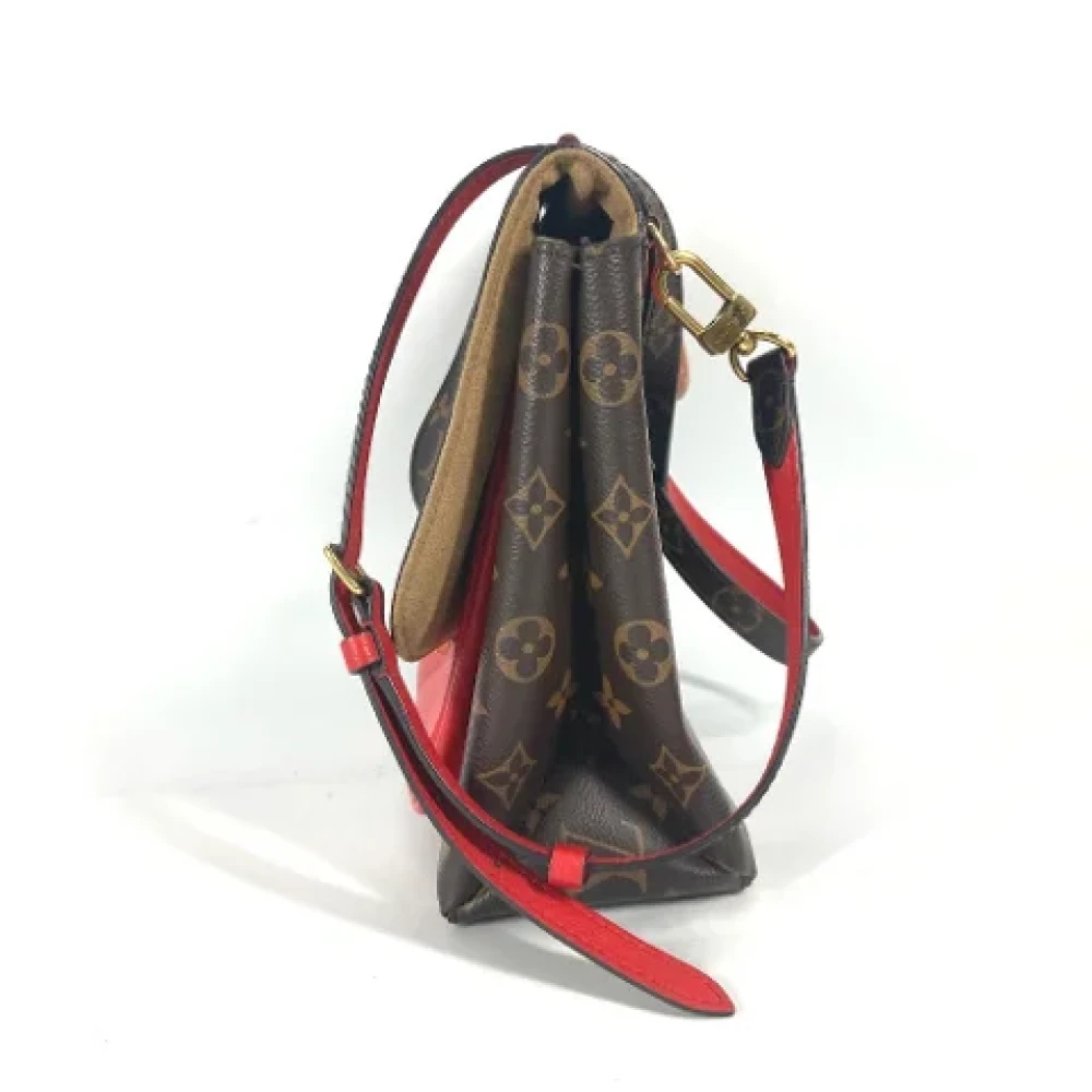 Louis Vuitton Vintage Pre-owned Cotton louis-vuitton-bags Red Dames