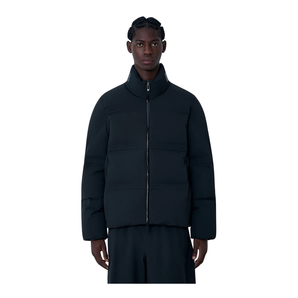 Moncler Black Down Jackets, Male, Xl, Rally Short Down Jacket