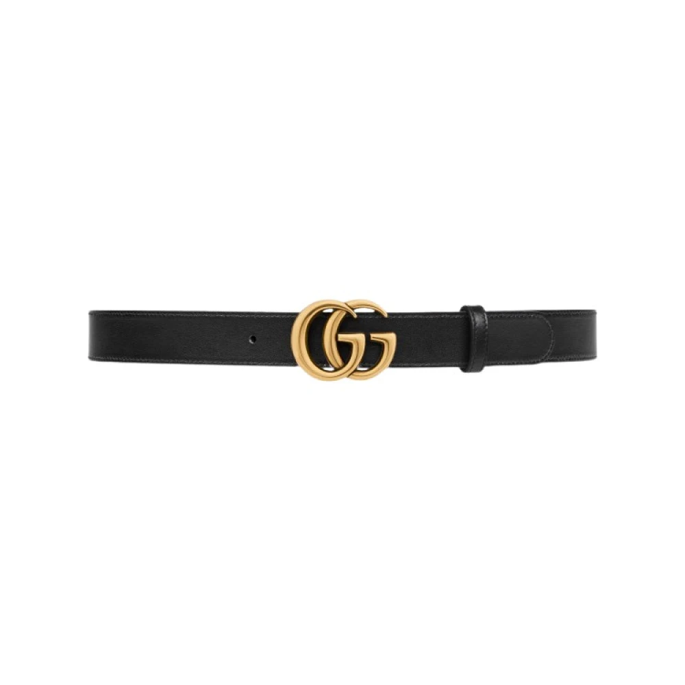 Gucci Omkeerbare GG Marmont Riem Black Dames