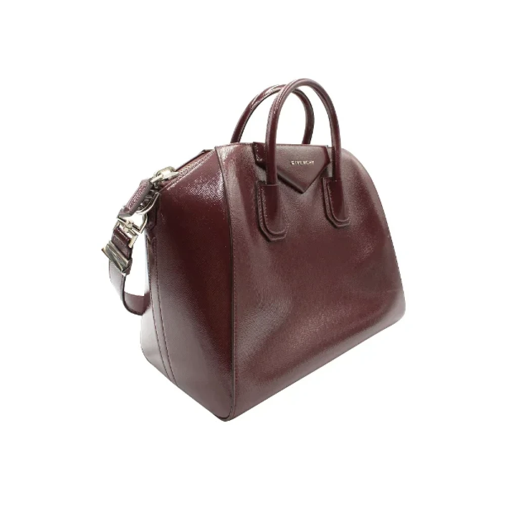 Givenchy Pre-owned Leather handbags Red Dames