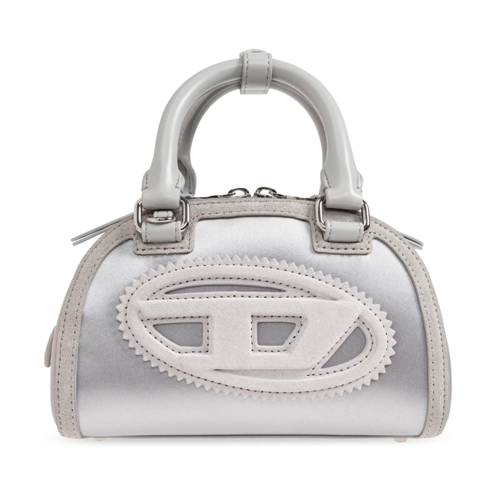 Diesel Vrouw Grijs Tassen Dames, One Size, Polyester, 1Dr Dome Handtas
