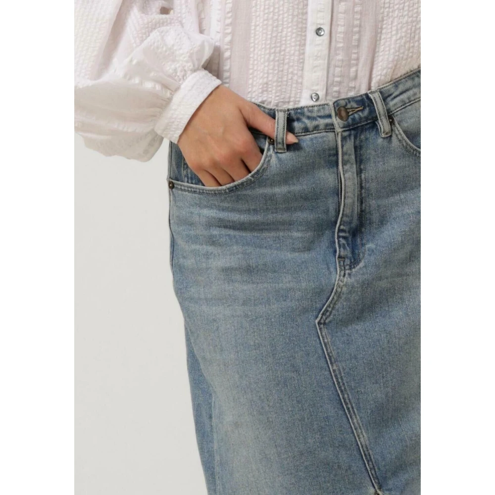 Circle of Trust Denim Maxi Rok Blue Dames