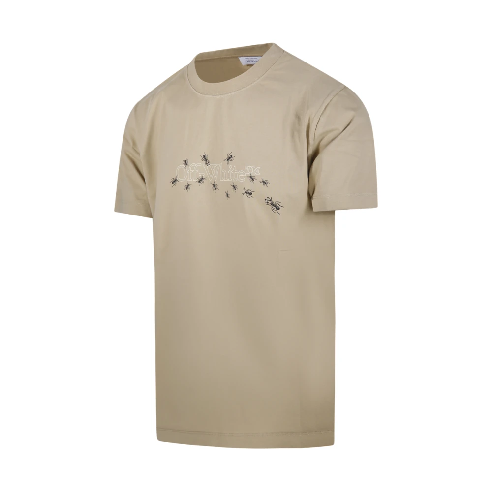 Off White Wintermos Pijl Slim Fit T-shirt Green Heren