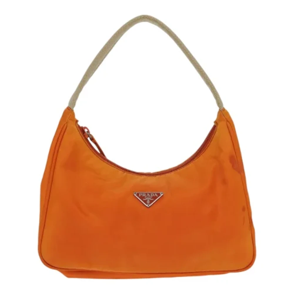 Prada Vintage Pre-owned Fabric prada-bags Orange Dames
