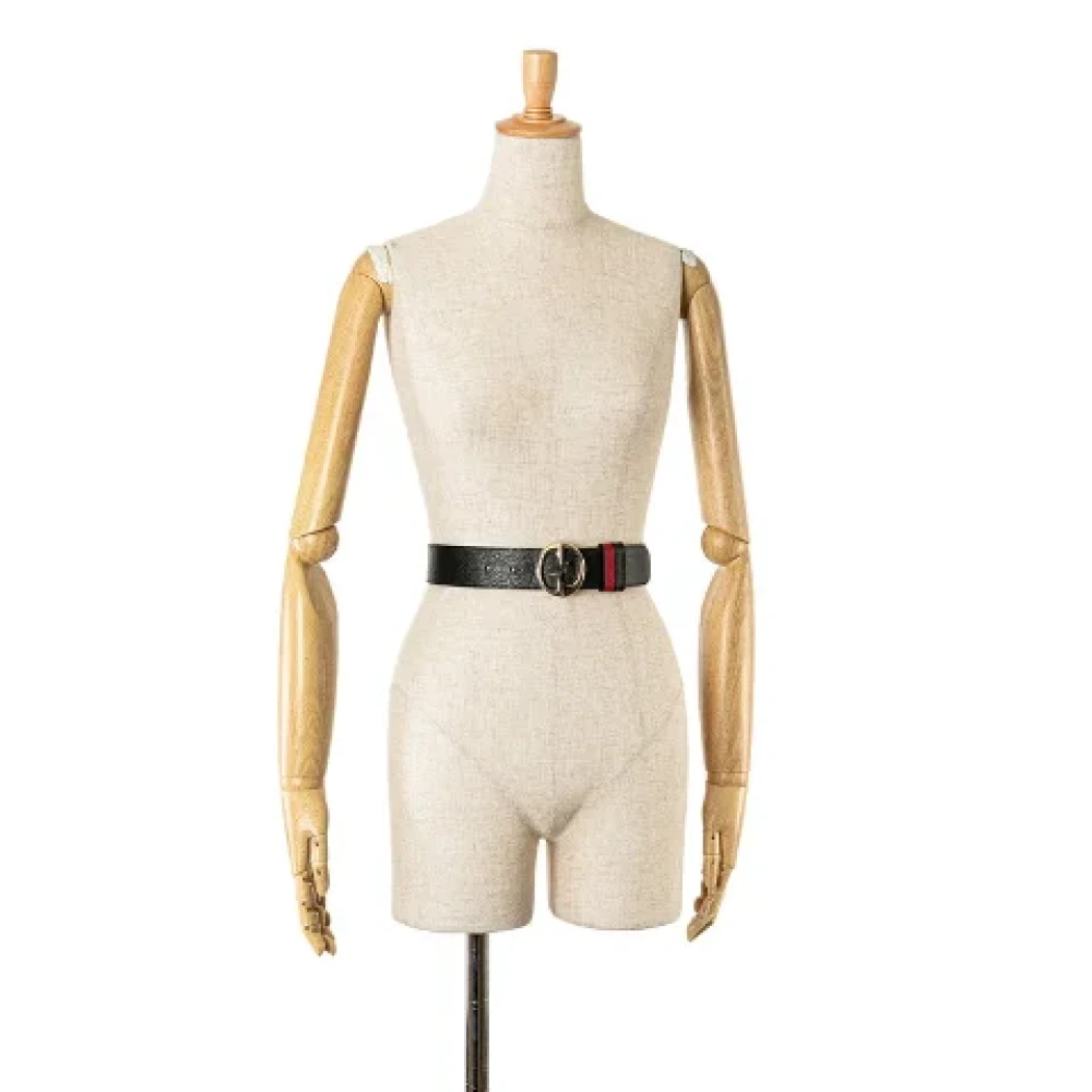 Gucci Vintage Pre-owned Leather belts Black Dames