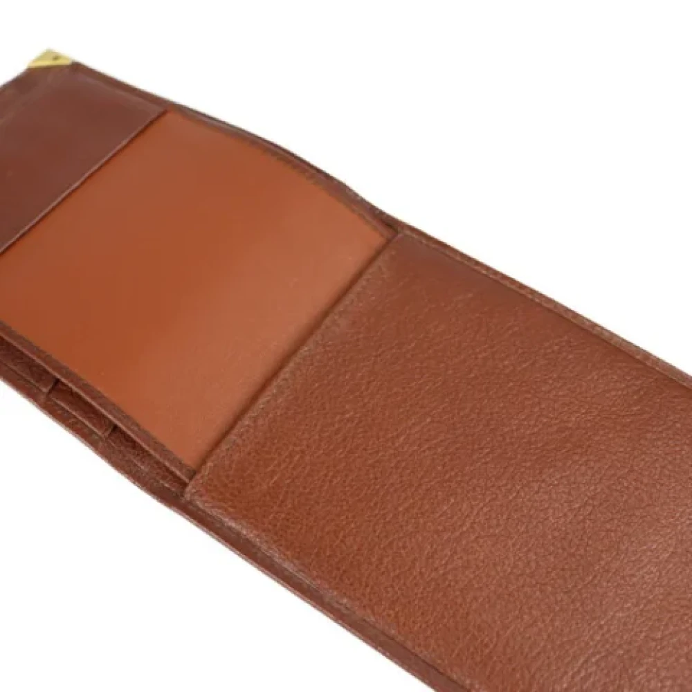 Salvatore Ferragamo Pre-owned Leather wallets Brown Dames