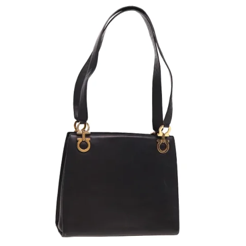 Salvatore Ferragamo Pre-owned Leather totes Black Dames