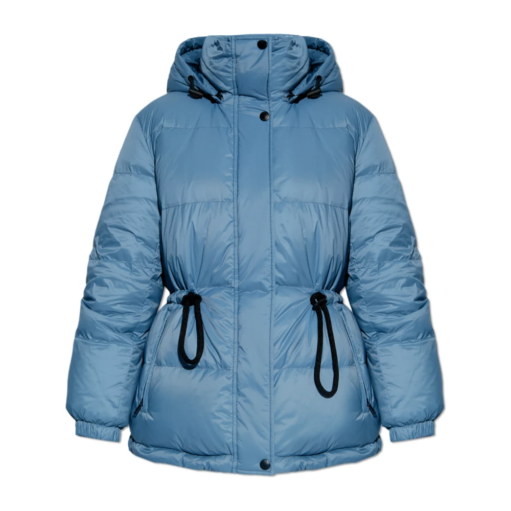 Yves Salomon Omkeerbare jas met afneembare capuchon Blue Dames