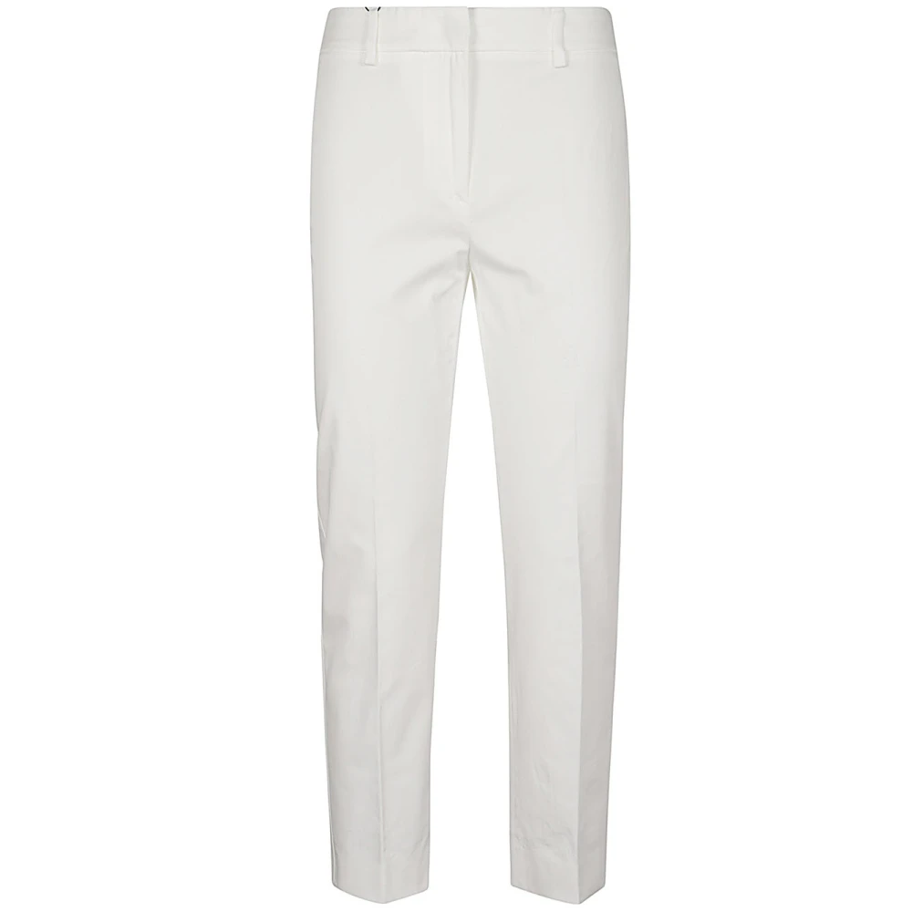 Max Mara Weekend Slim-fit Trousers White Dames
