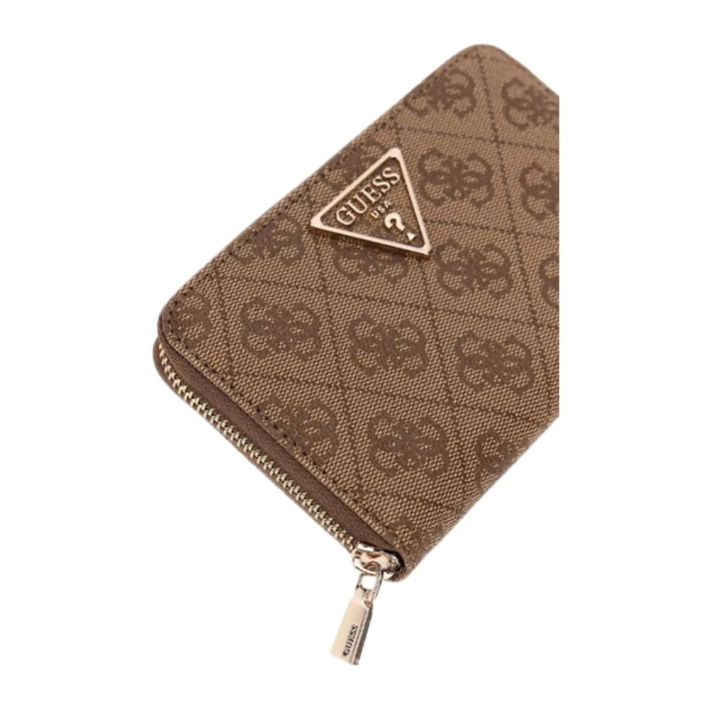 Guess Damesportemonnee Laurel Logo Brown Dames