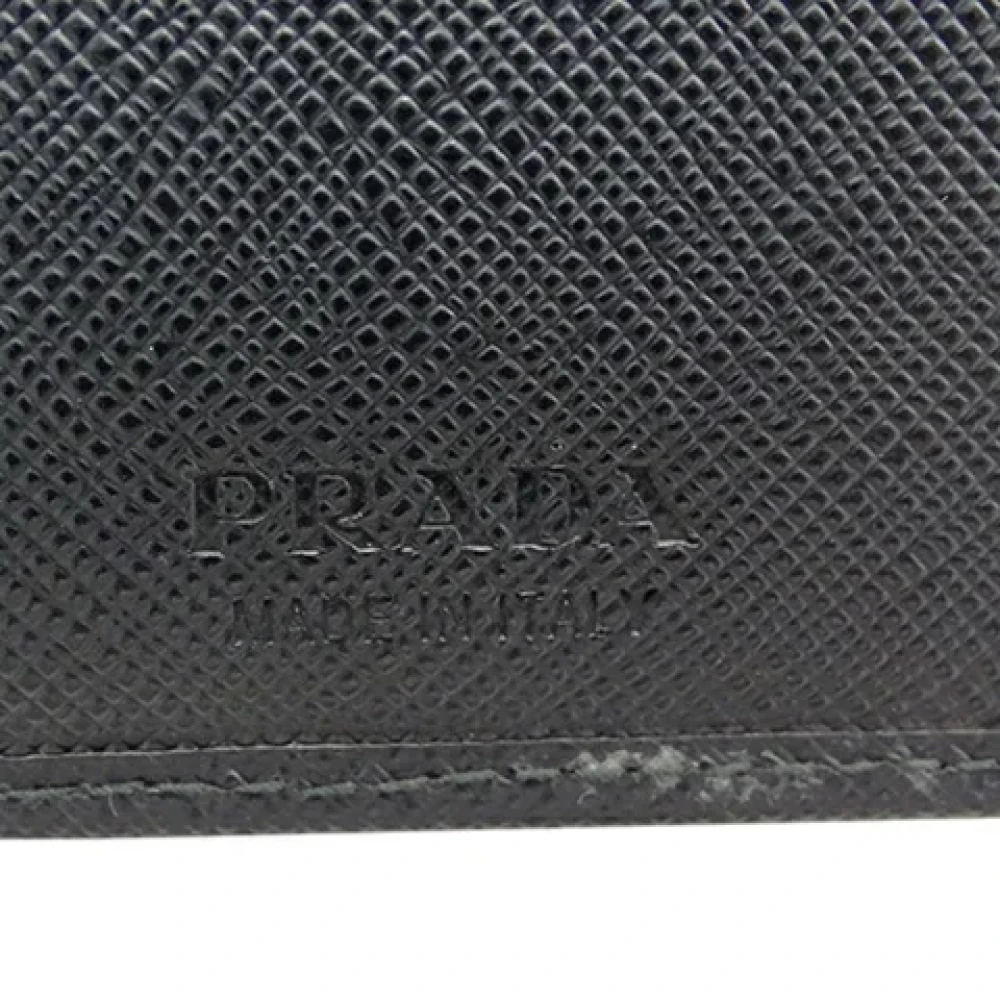 Prada Vintage Pre-owned Fabric wallets Blue Heren