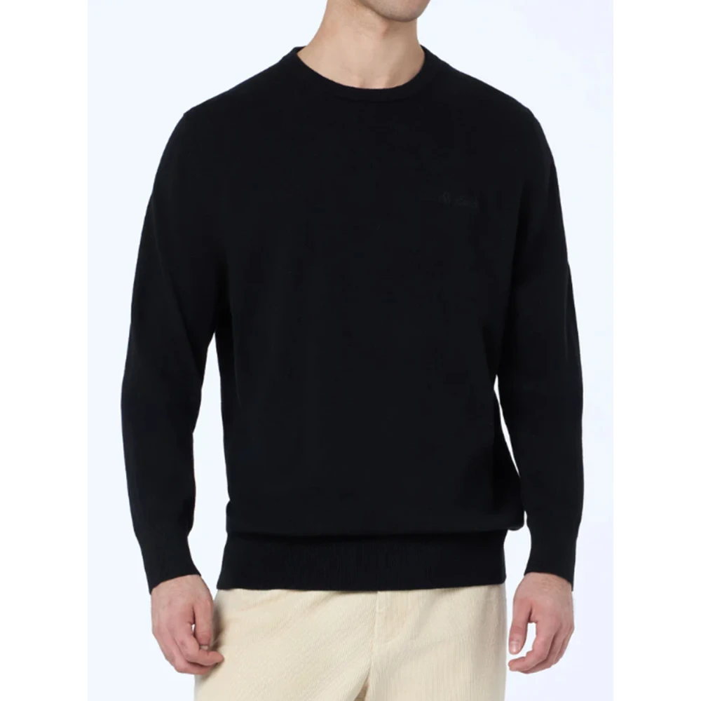 MC2 Saint Barth Regent Blend Gebreide Trui in Zwart Black Heren