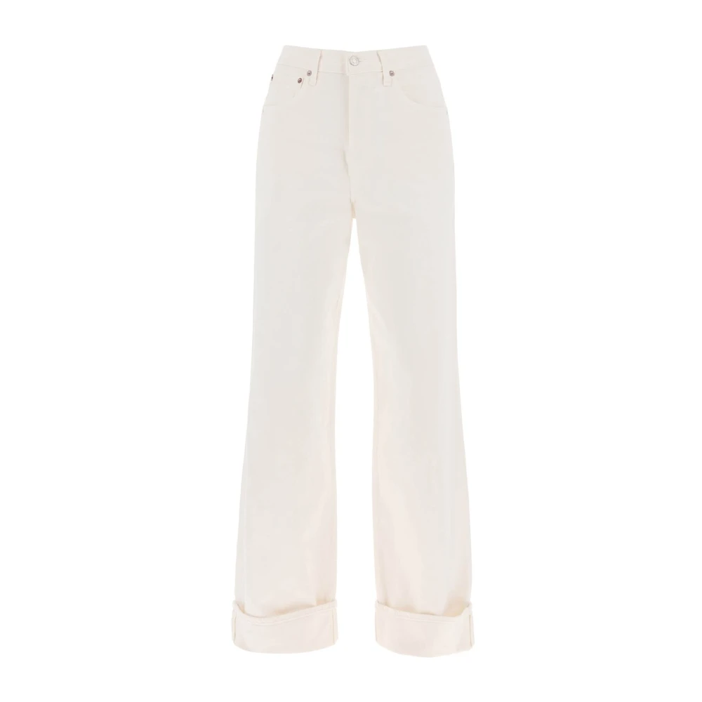 Agolde Wide Jeans White Dames