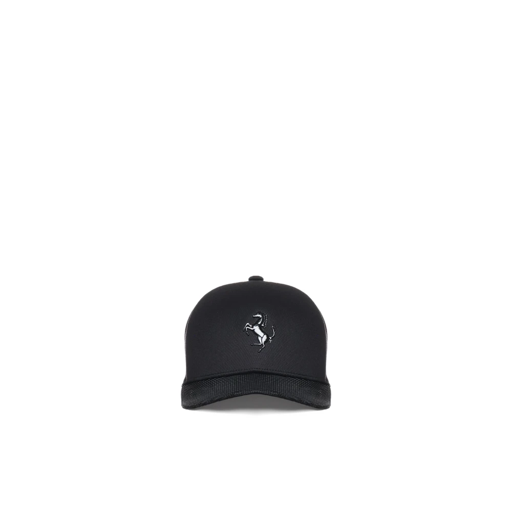 Ferrari Svart Perforerad Baseballkeps Black, Unisex