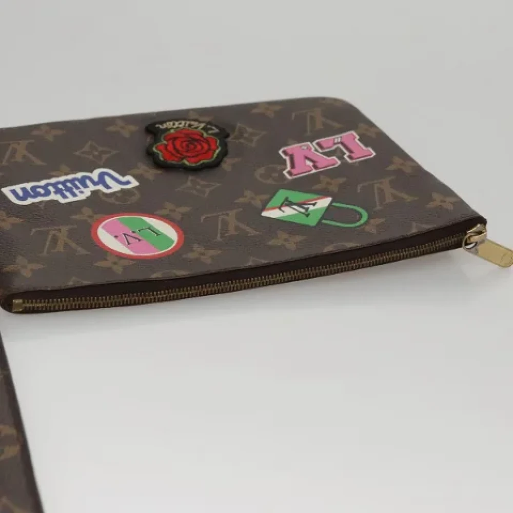 Louis Vuitton Vintage Pre-owned Canvas pouches Brown Dames