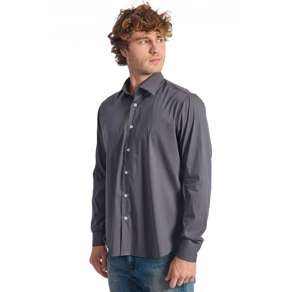 Baldinini Kleding Overhemden Gray Heren