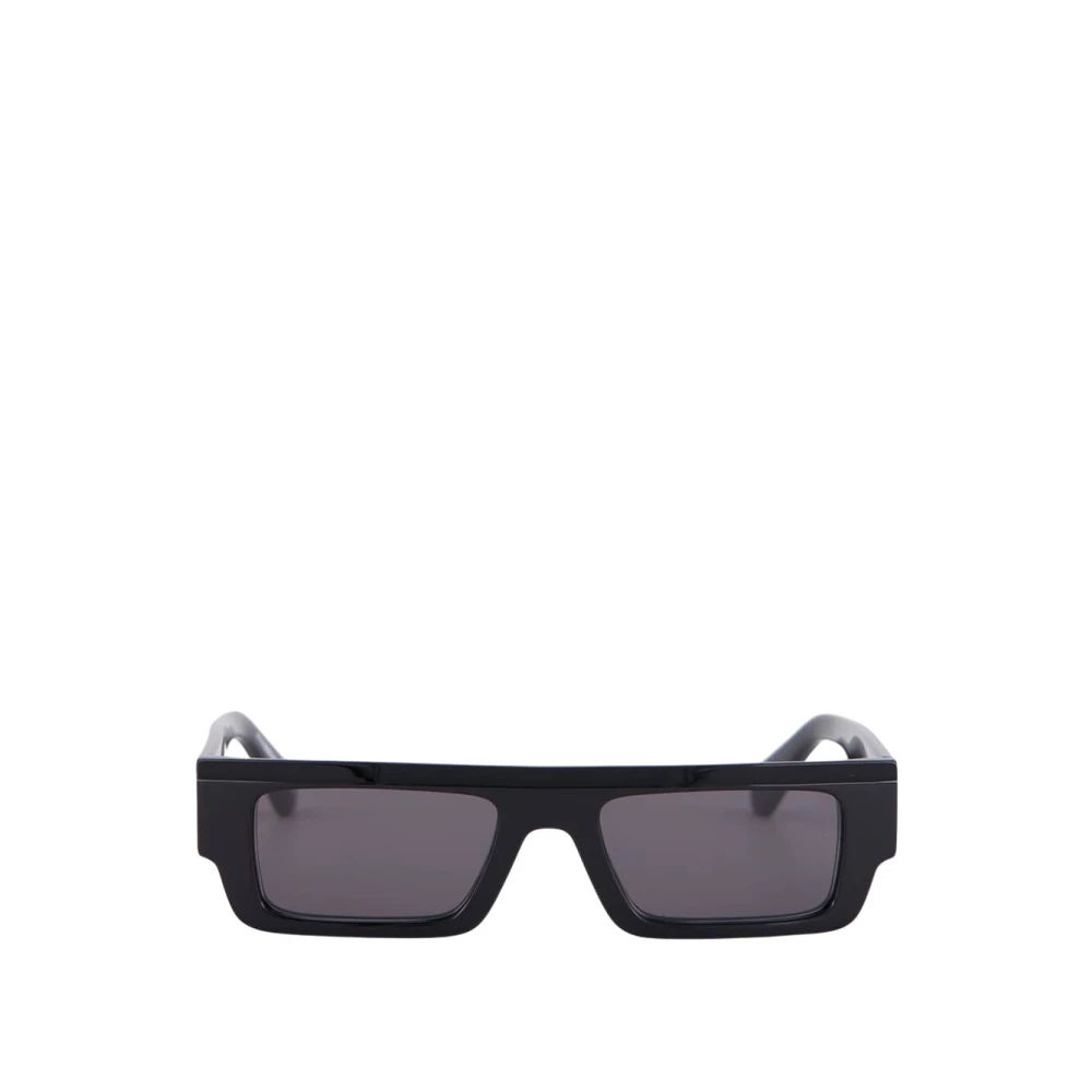 Off White Men's Black Sunglasses, One Size, Pittsburgh Rectangular Sunglasses