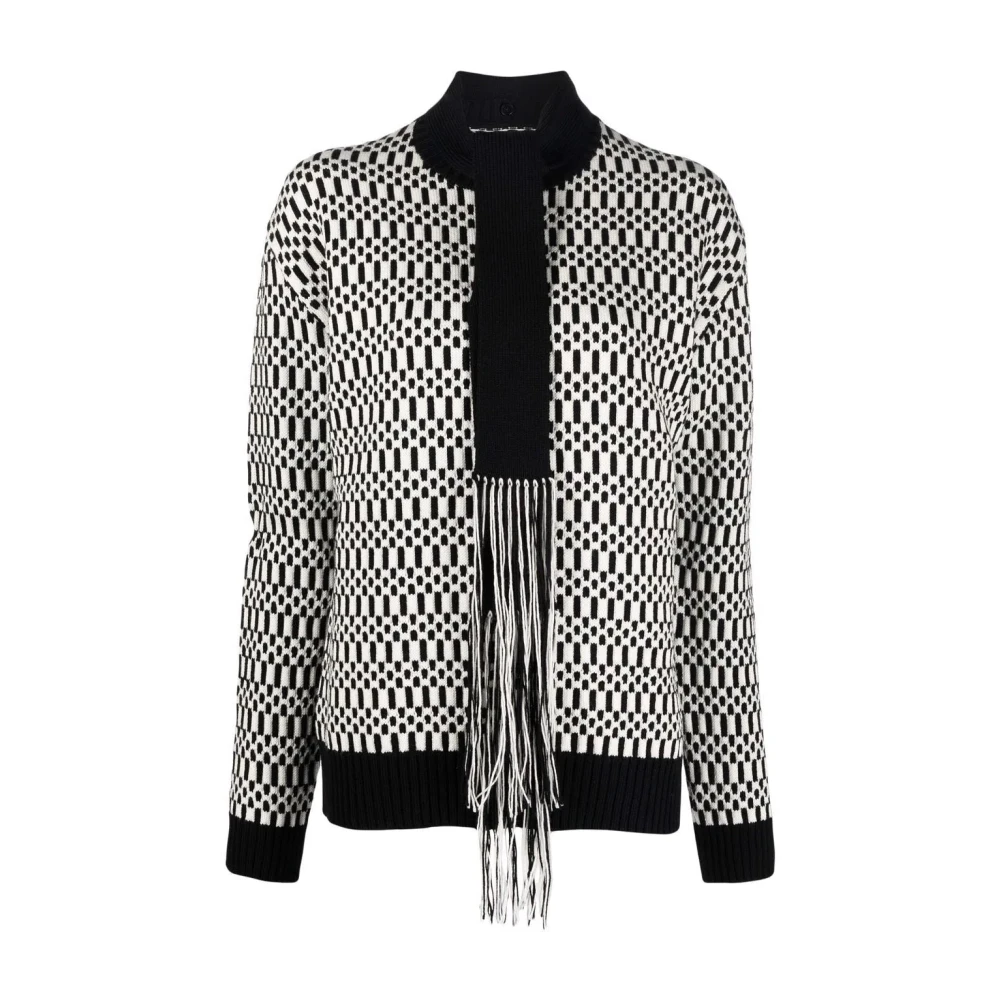 Jil Sander Women's White Wool Turtleneck Sweater