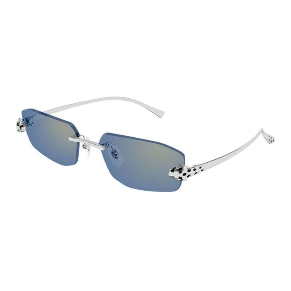 Cartier Unisex Blue Sunglasses, 56 Mm, Panthère Sunglasses