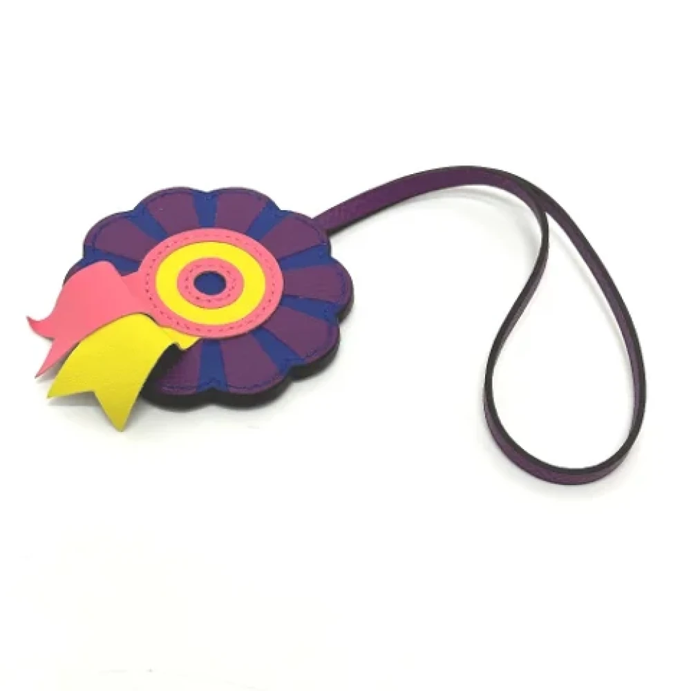 Hermès Vintage Pre-owned Leather key-holders Purple Dames