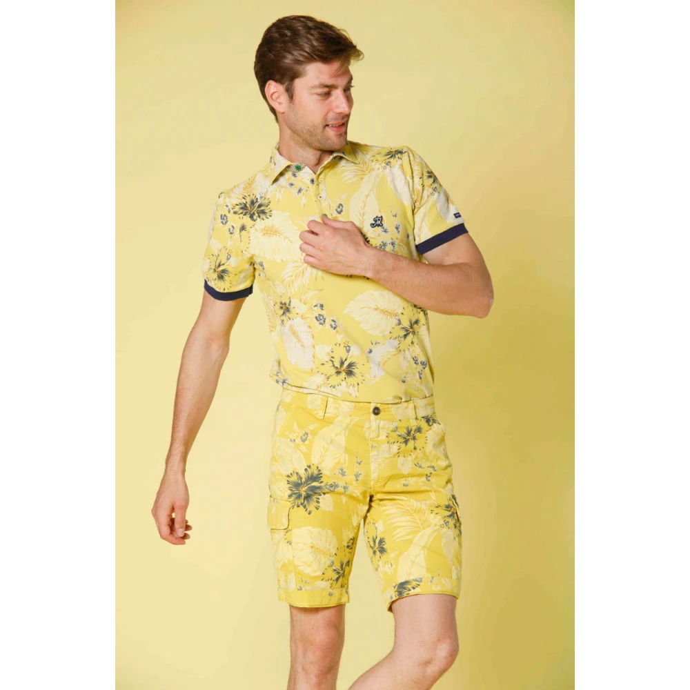 Mason's Polo Shirts Yellow Heren