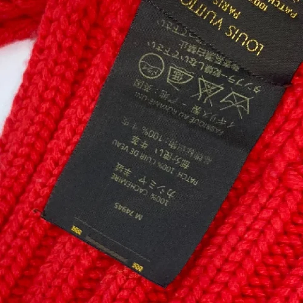 Louis Vuitton Vintage Pre-owned Cashmere scarves Red Dames