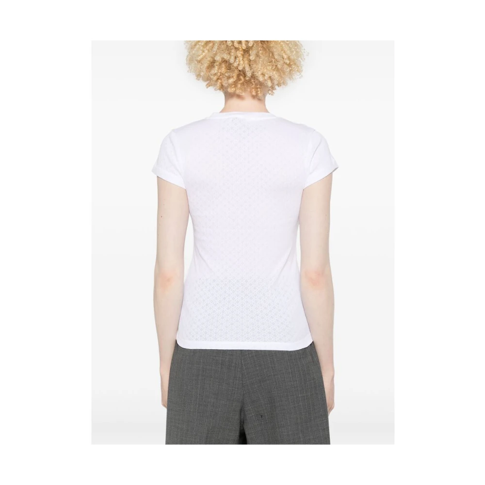 Birgitte Herskind Witte Strik Detail T-shirt White Dames
