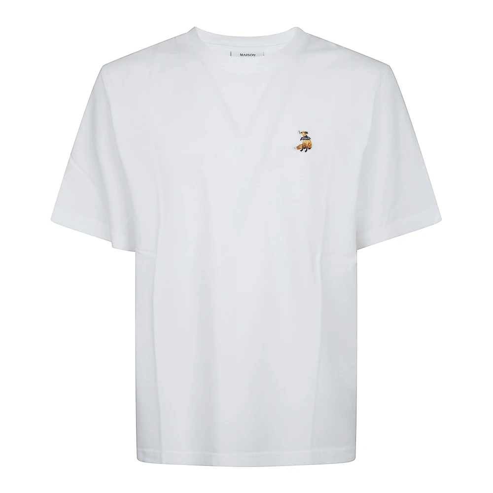 Maison Kitsuné Uomo Bianco - Dreaming Fox Comfort Tee-Shirt - Tops - M - Immagine 4