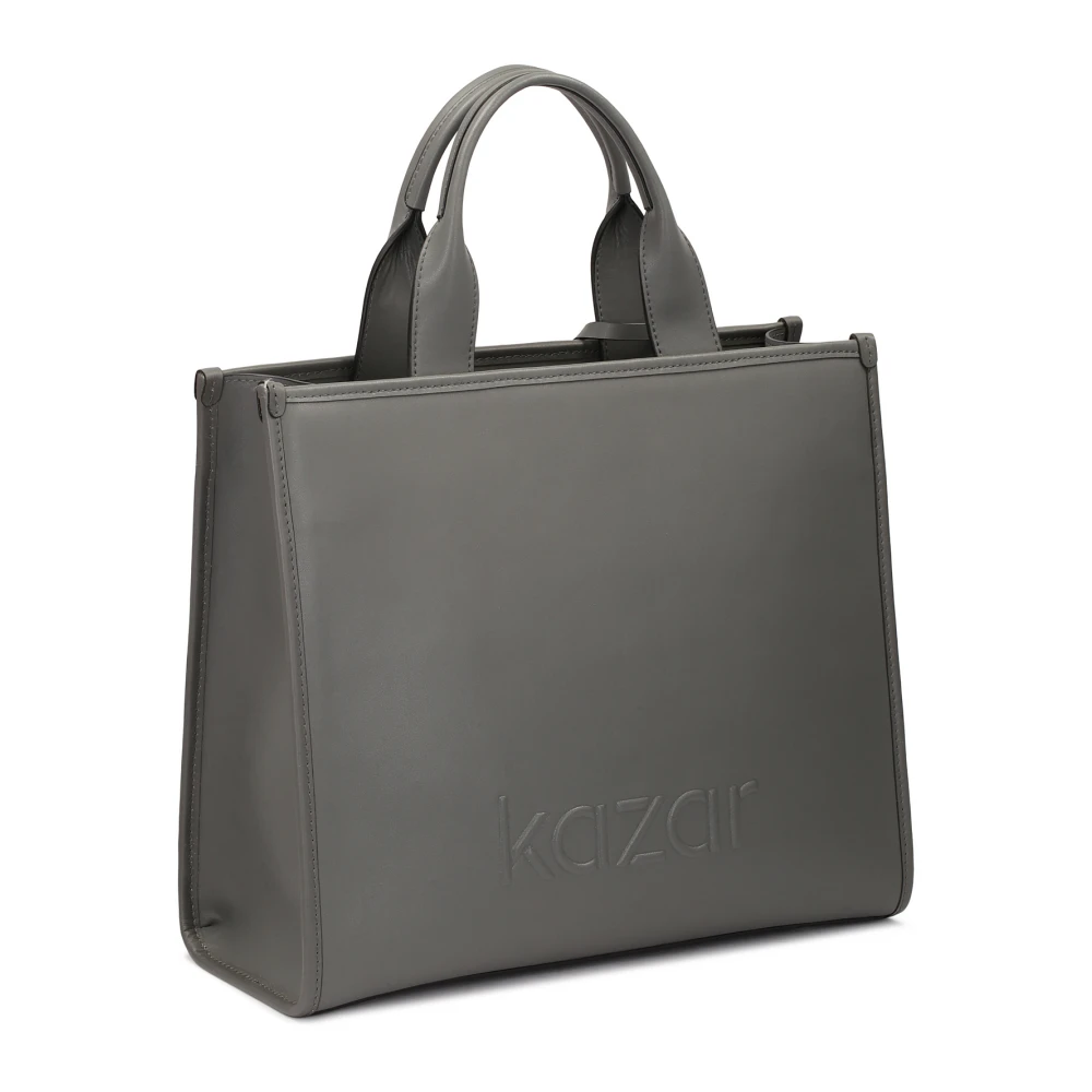 Kazar Grijze Tote Tas Handtas met Gewatteerde Voorkant Gray Dames
