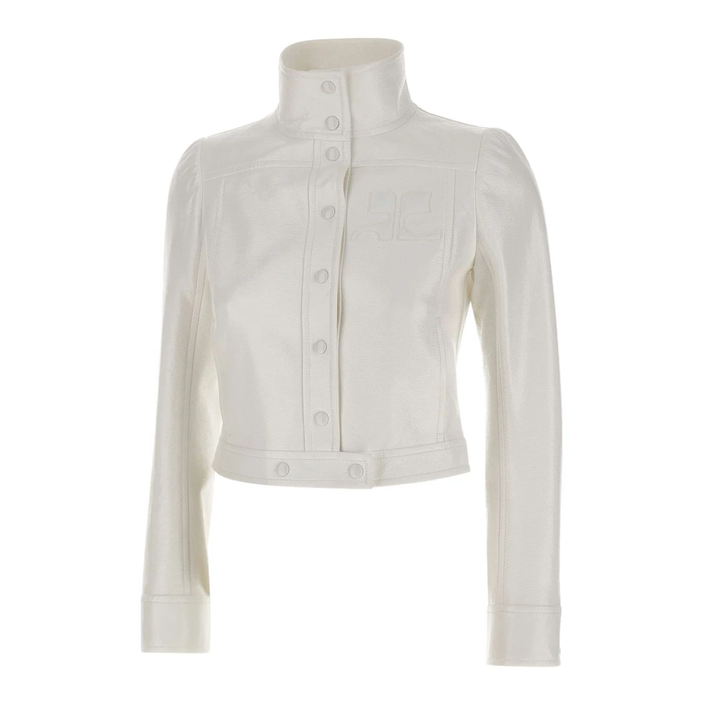Courrèges Women's White Reedition Vinyl Jacket