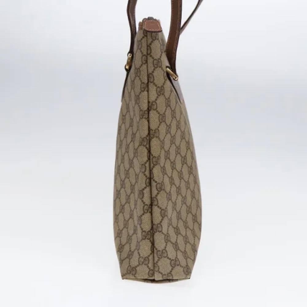 Gucci Vintage Pre-owned Leather totes Beige Dames