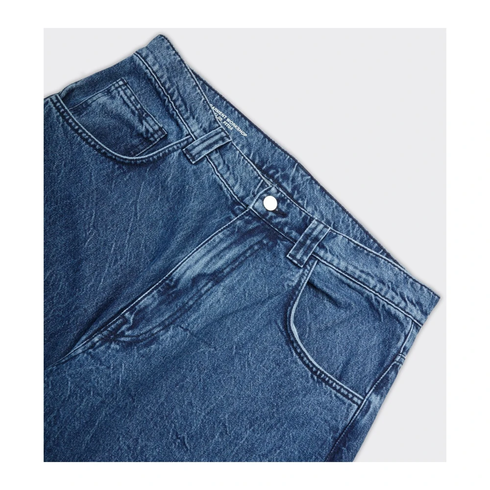 Garment Workshop Blauwe Denim Baggy Jeans Blue Heren
