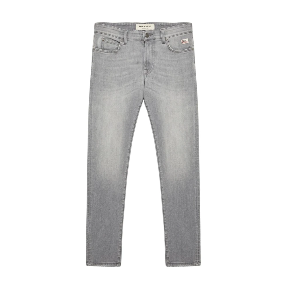 Roy Roger's Slim-fit Denim Jeans Gray Heren