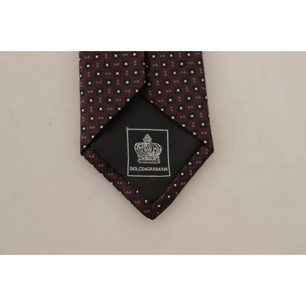 Dolce & Gabbana Zijden Geometrische Vlinderdas Multicolor Heren