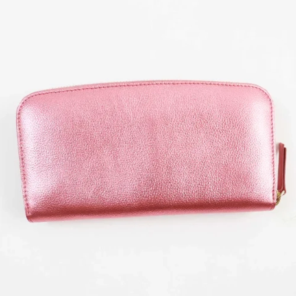 Jimmy Choo Pre-owned Leather wallets Pink Dames