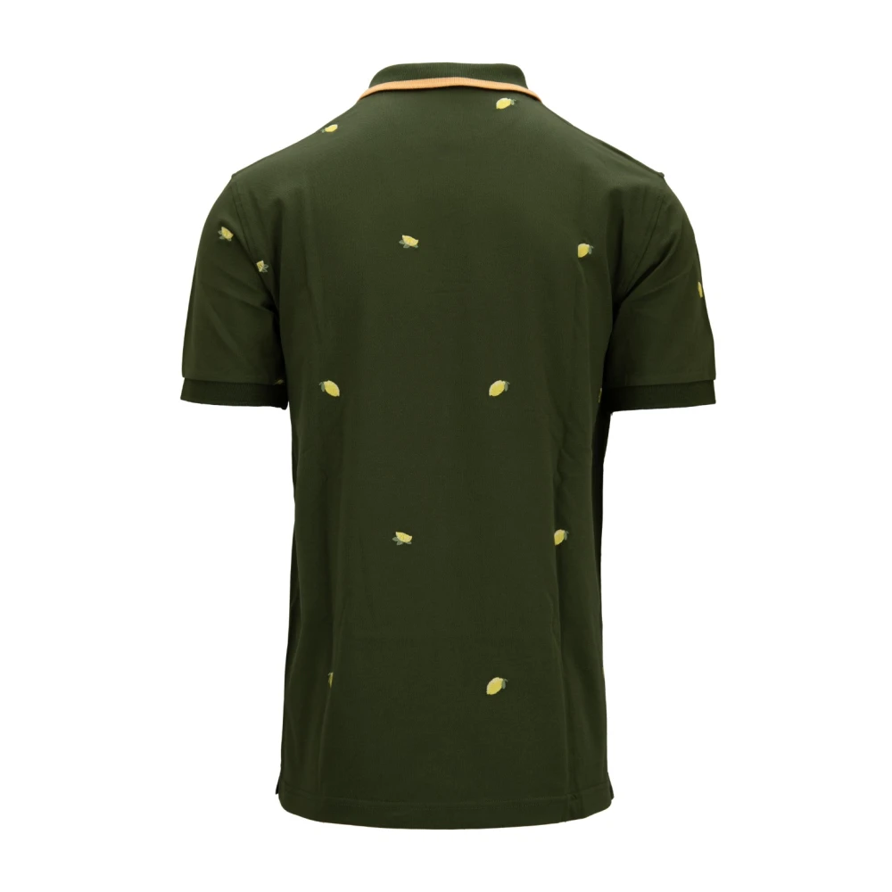 Sun68 Heren Polo met Citroen Details Green Heren