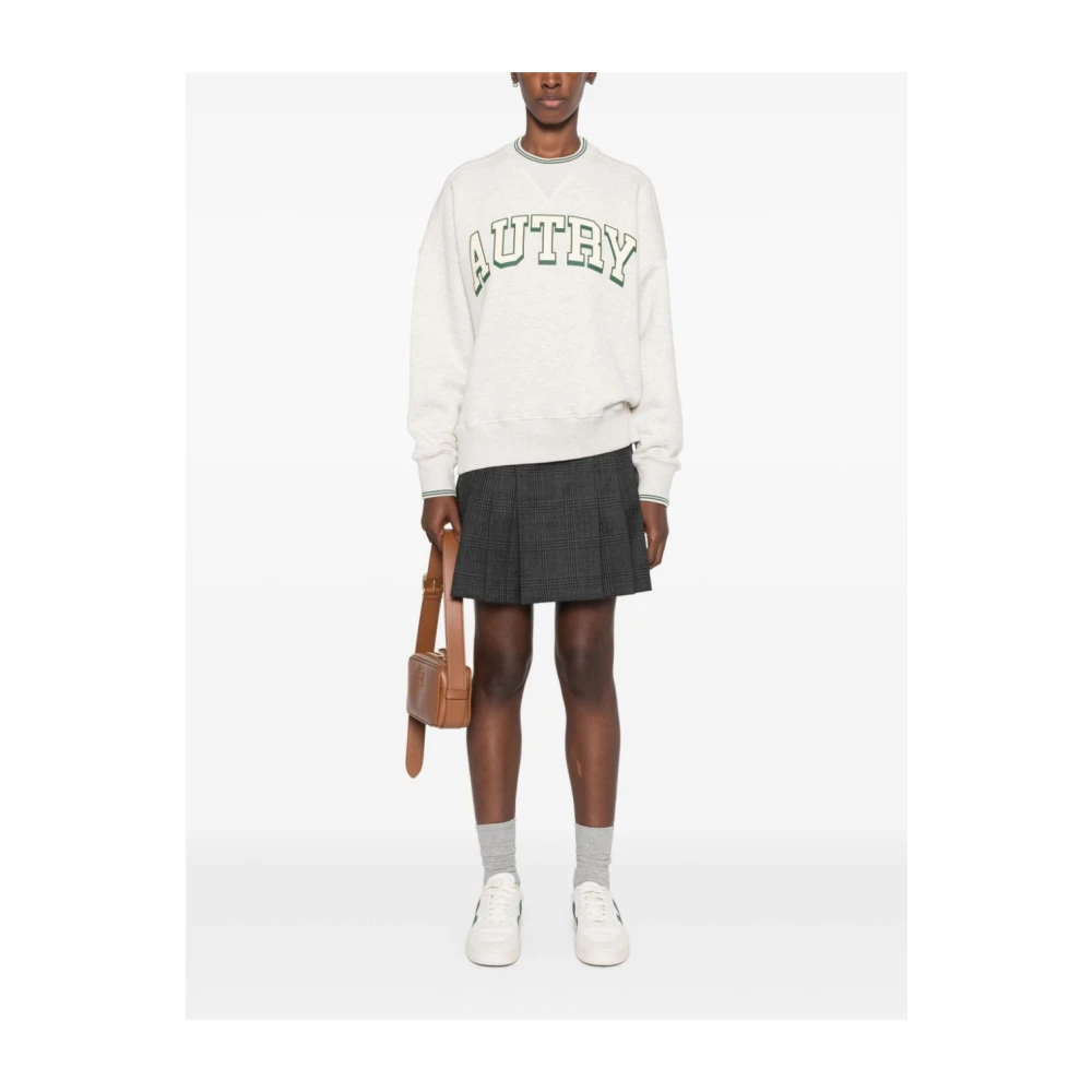 Autry Groen Witte Sweatshirt White Dames