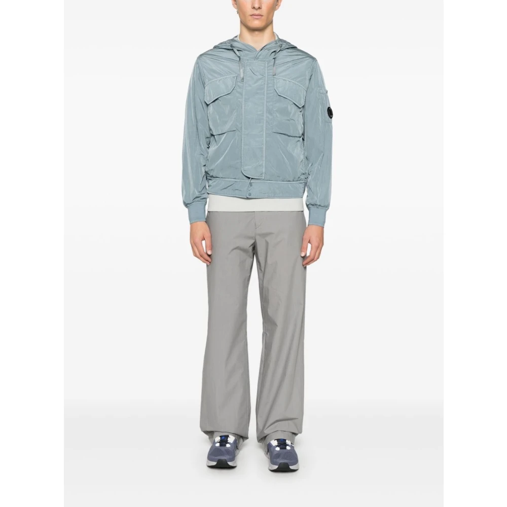 C.P. Company Gefrost Blauw Vest met Rits Blue Heren