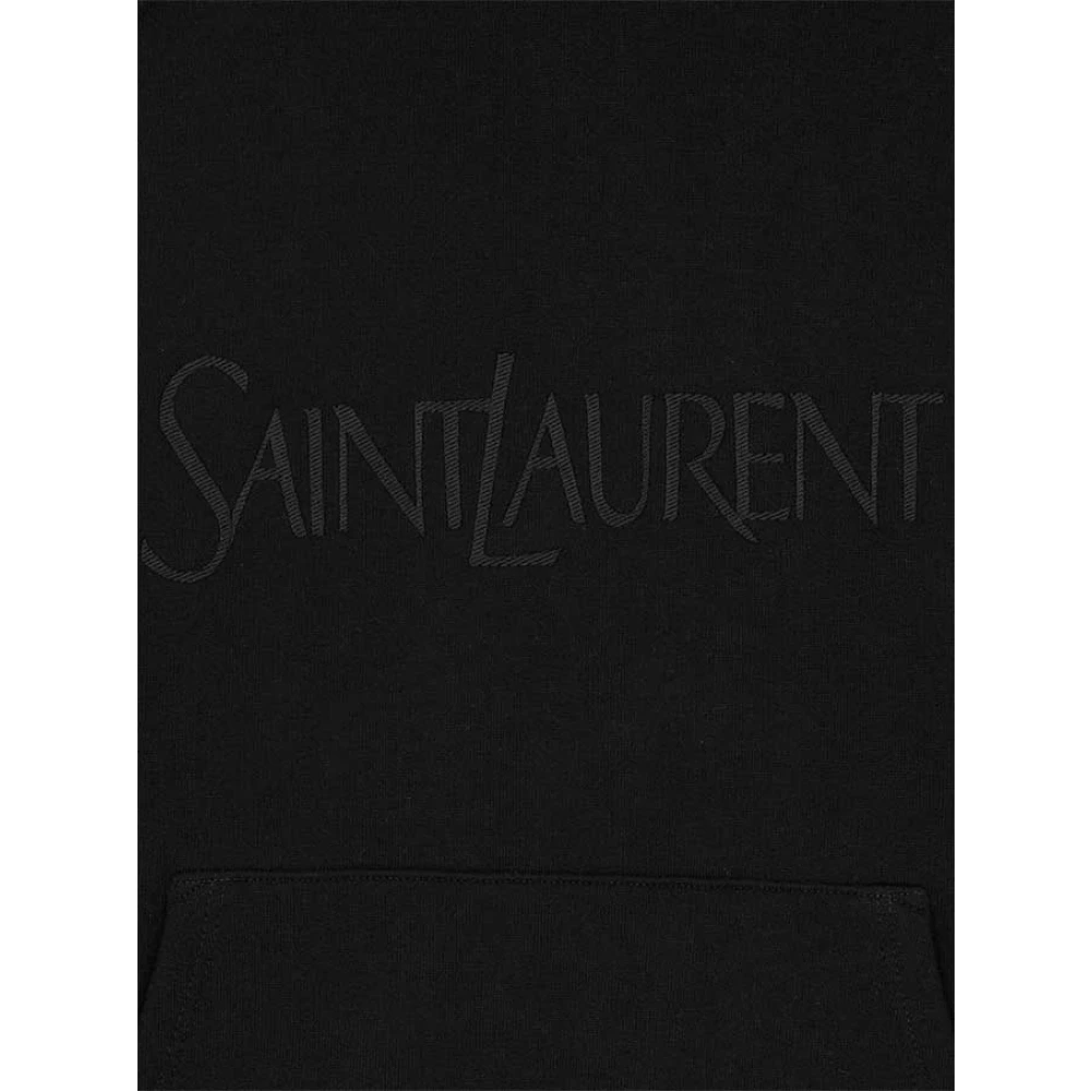 Saint Laurent Hoodie met logo Black Dames