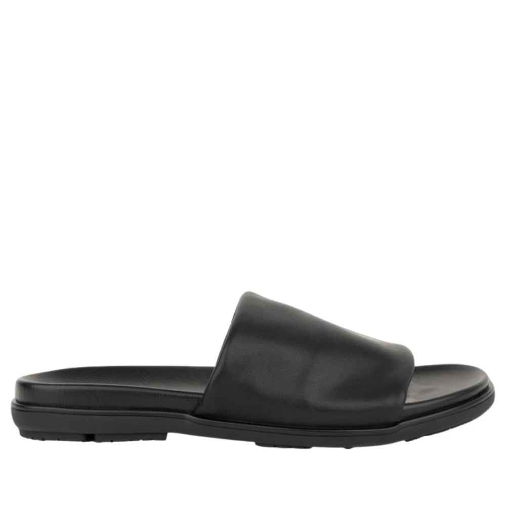 Sergio Moretti Men's Black Sliders, 8 Uk, Open Slippers