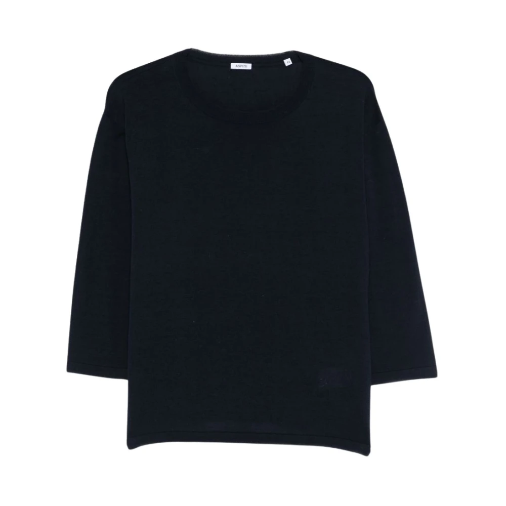 Aspesi Women's Blue Round-Neck Knitwear
