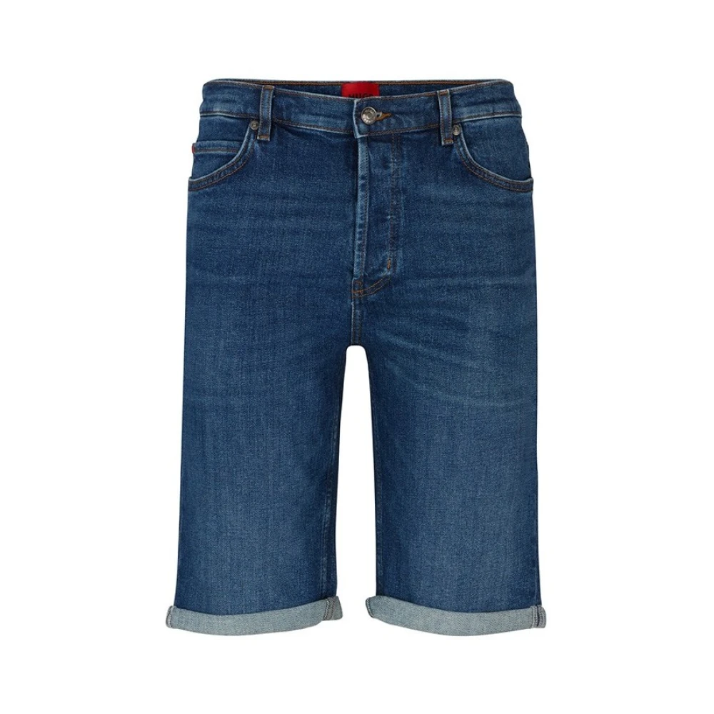 HUGO Korte tapered fit jeans in 5-pocketmodel model '634'