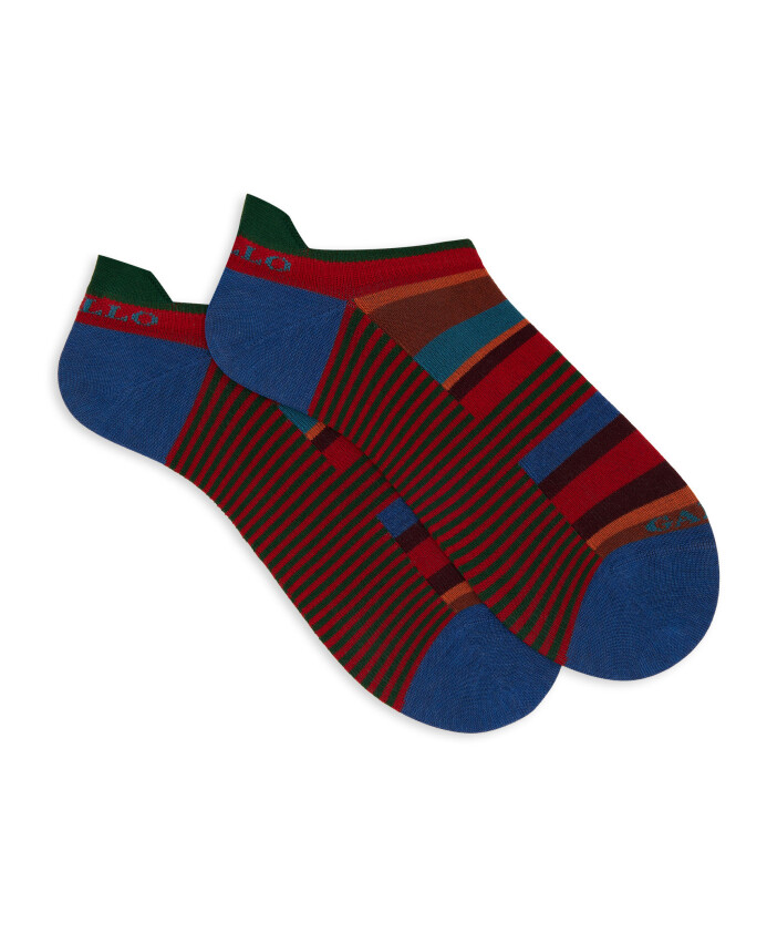 baskets-en-coton-rouge-pour-hommes-avec-des-rayures-multicolores-et-windsor